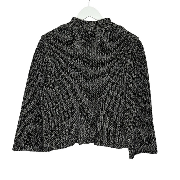 Habitat Knit Cardigan Sweater Jacket Black Gray - Picture 2 of 11